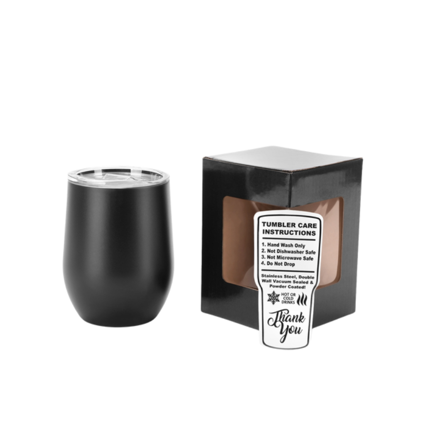 Custom Engraved 12 oz Wine Tumbler