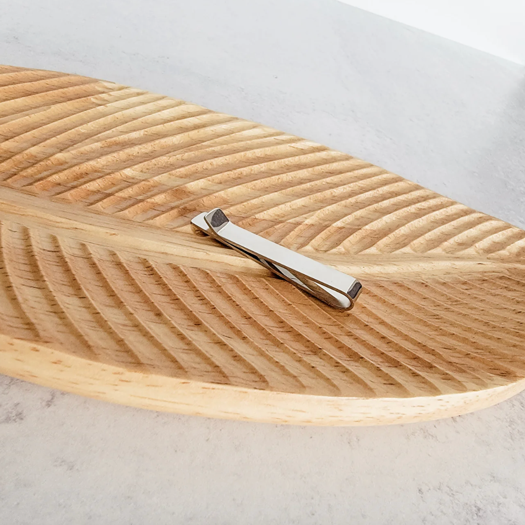 Medium Stainless Steel Tie Clip – Sleek & Timeless