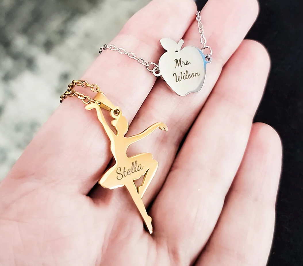 Ballerina Necklace – Gold or Silver Stainless Steel