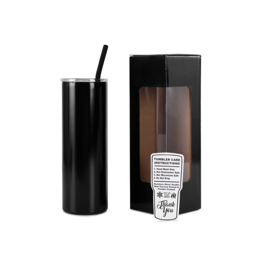 Custom Engraved 20 oz Skinny Tumbler