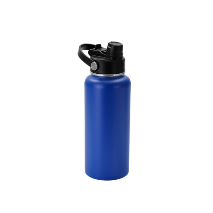 Custom Engraved 32 oz Water Bottle with Dual Sport Lid