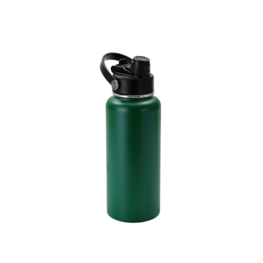 Custom Engraved 32 oz Water Bottle with Dual Sport Lid