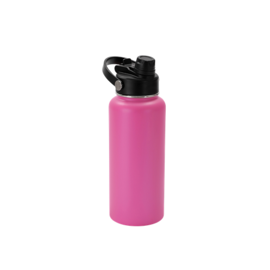 Custom Engraved 32 oz Water Bottle with Dual Sport Lid