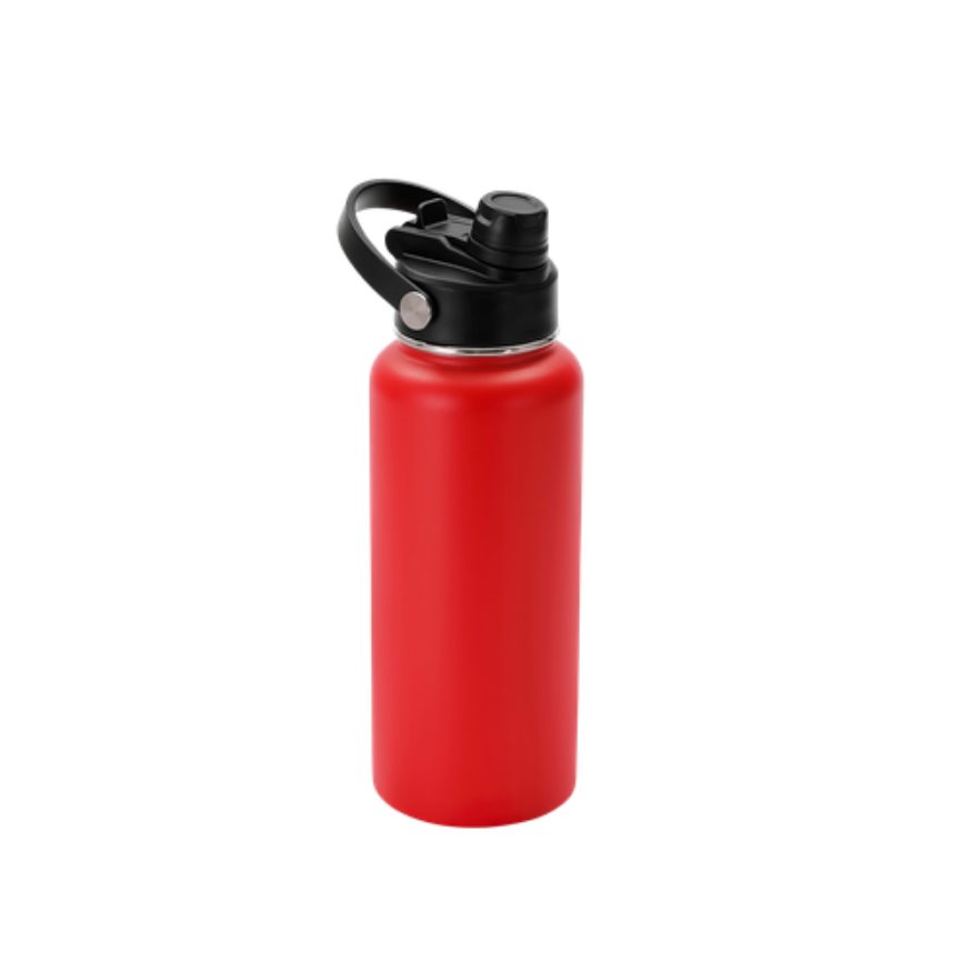 Custom Engraved 32 oz Water Bottle with Dual Sport Lid