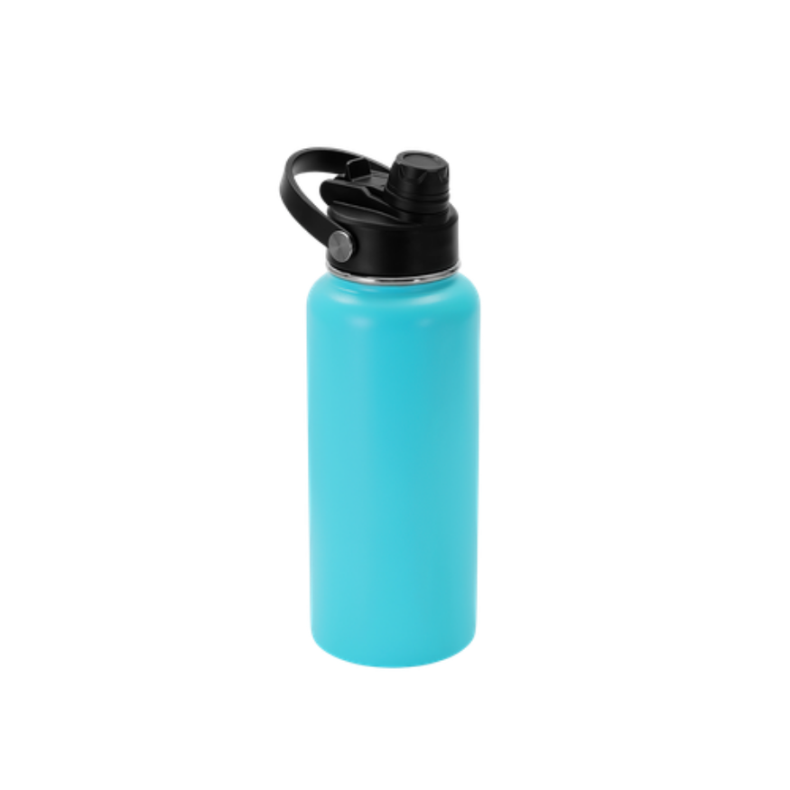 Custom Engraved 32 oz Water Bottle with Dual Sport Lid