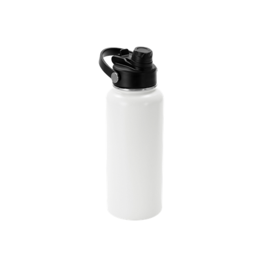 Custom Engraved 32 oz Water Bottle with Dual Sport Lid