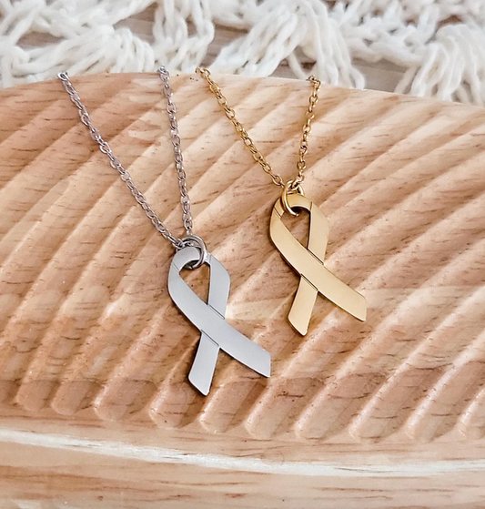 Awareness Ribbon Necklace – Honor, Support, and Strength
