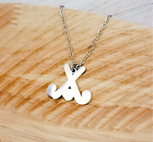 Field Hockey Pendant Necklace – Gold or Silver Stainless Steel