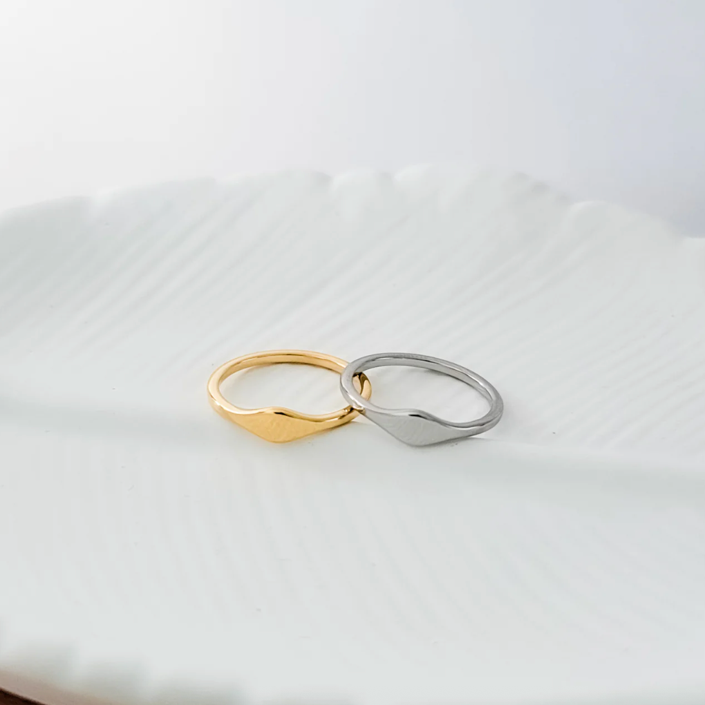 Dainty Chevron Ring – Sleek, Subtle, Stackable