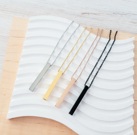 Vertical Bar Necklace – Modern Minimalism, Timeless Appeal
