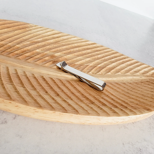 Medium Stainless Steel Tie Clip – Sleek & Timeless